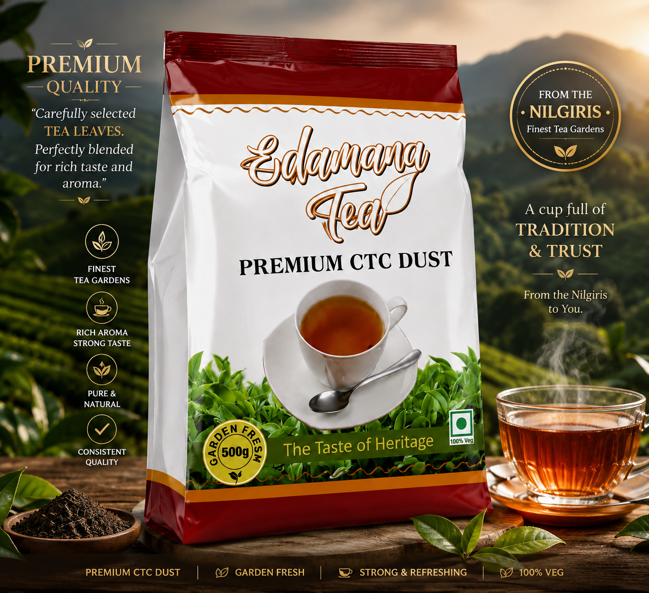 Special CTC Dust Tea pouch 500 gm - Image 2